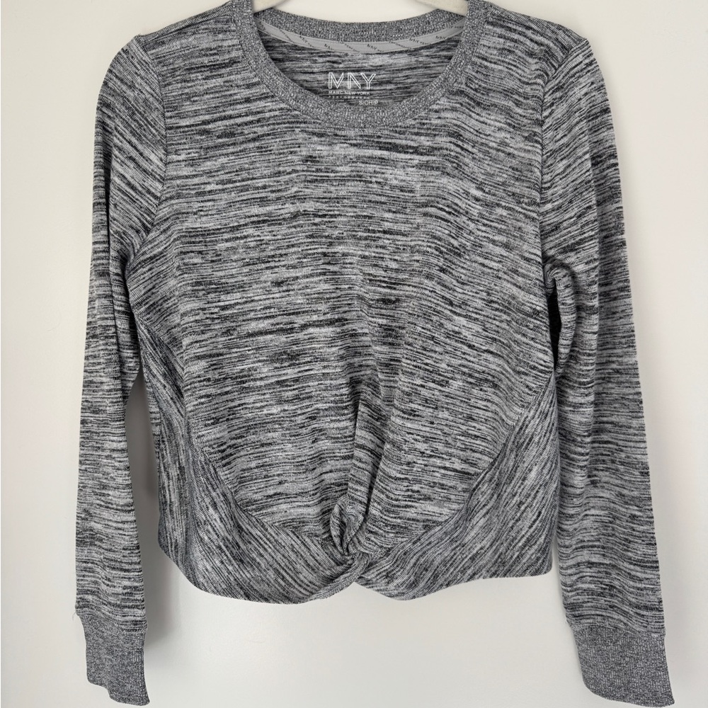 Marc New York Heathered Gray Twist Sweatshirt